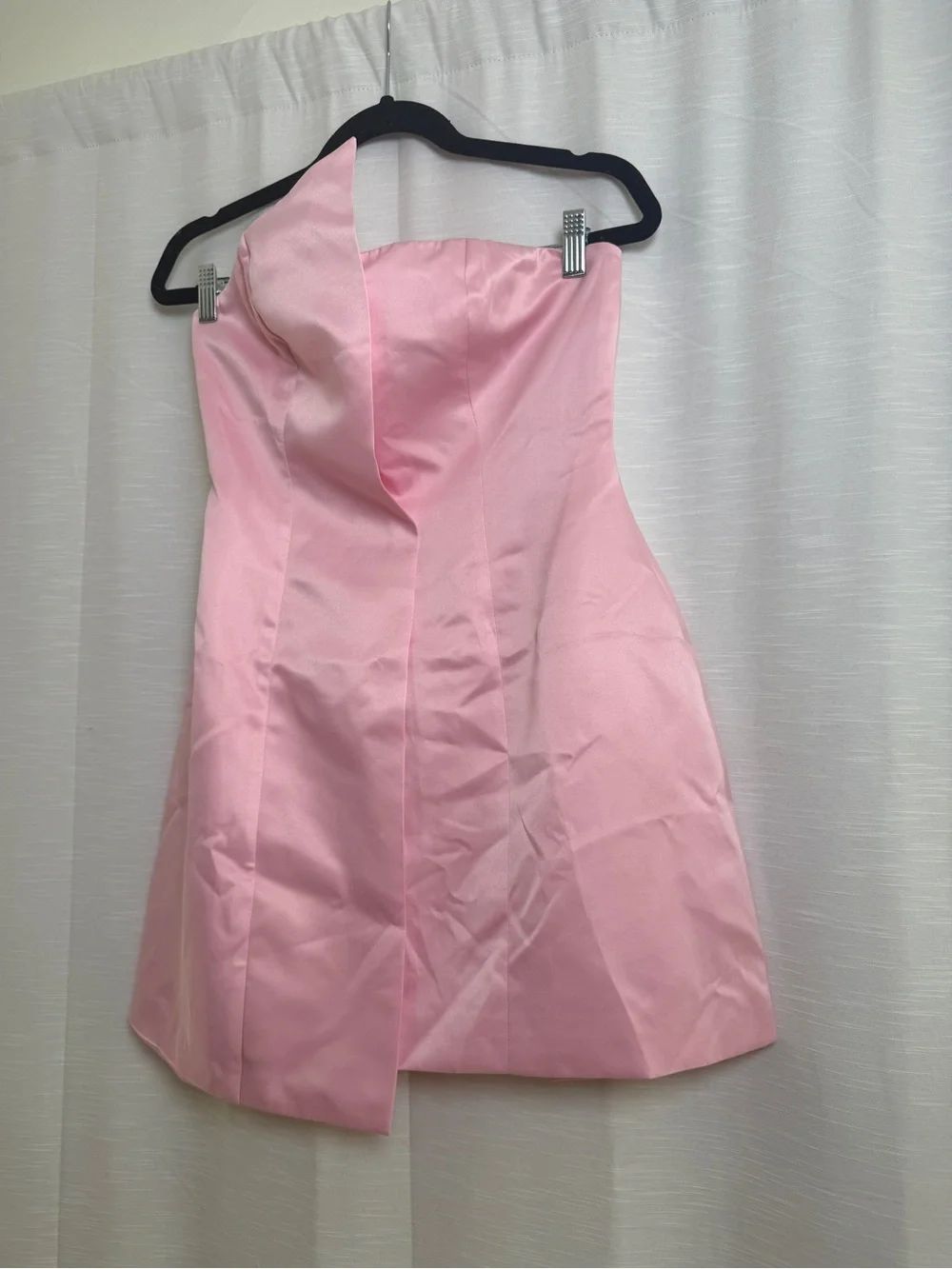 Commense Pink Satin Halter Mini Dress Cocktail Party Date Night | NWT Size S - Picture 7 of 14